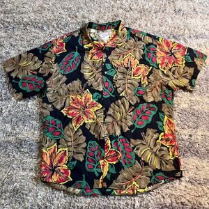 Vintage 90s Angel’s Flight Button Up Hawaiian Shirt‎